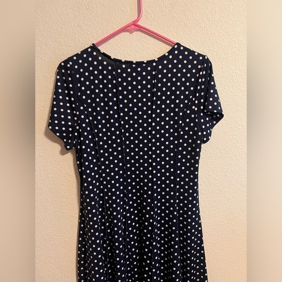 Blue and White Polka Dot Sami & Jo Dress Size 1X - Picture 7 of 9